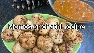 Chicken momos recipe and momos chatni recipe [upl. by Marshal635]