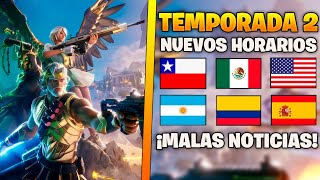 A QUÉ HORA SE PODRÁ JUGAR A LA NUEVA TEMPORADA DE FORTNITE  CUANDO SE PODRÁ ENTRAR TEMPORADA 2 [upl. by Inoy]