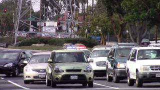 LASD Crown Vic Pushes Through Traffic [upl. by Nylrahs717]