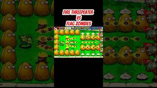 FIRE THREEPEATER VS FLAG ZOMBIESshorts short pvz plantsvszombies trending gaming pvz2 [upl. by Ardekahs437]