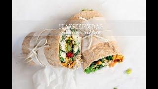 Flaxseed Wraps with realtime footage  1 Ingredient Vegan Paleo Keto [upl. by Aniale]