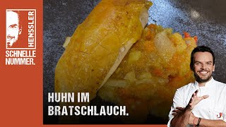 Schnelles Huhn im Bratschlauch Rezept von Steffen Henssler [upl. by Fillander]