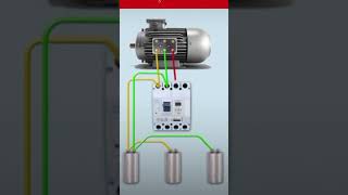 Motor control wiring with capacitor engeneering controlwiring electrical capacitor motor [upl. by Dyun]