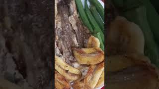 Tortang Talong Okra saging prito [upl. by Herzen]