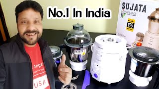 NO1 MIXER GRINDER IN INDIA  SUJATA DYNAMIX 900 WATT MIXER GRINDER  UNBOXING AND REVIEW IN HINDI ✅ [upl. by Moya]