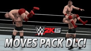 WWE 2K15 New Moves DLC Pack All New Moves Previewed [upl. by Toomay]