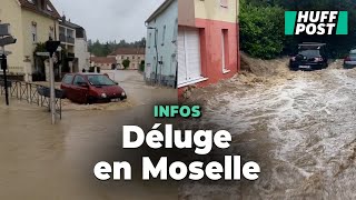 La Moselle placée en vigilance rouge doit faire face à des inondations [upl. by Aremahs833]