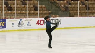 Matthew Centers  Intermediate Men Free Skate  2025 Pacific Coast Sectional Singles Final [upl. by Oderfla]