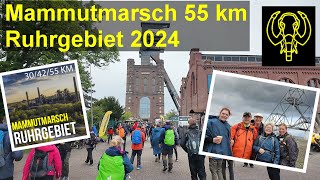 Mammutmarsch Ruhr 2024 55 km  nach Chaosstart gefinished [upl. by Cul]