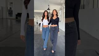 Low Rise Jeans Outfit 💙denimjeans casualoutfits model beauty outfitideas ootdfashion lowrise [upl. by Yrrap]