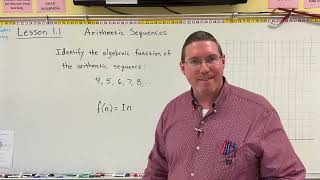 Lesson 11  Arithmetic Sequences  Part 1 [upl. by Combe350]