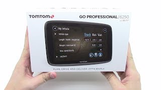 TomTom Go Professional 6250 LM Unboxing HD [upl. by Firahs]