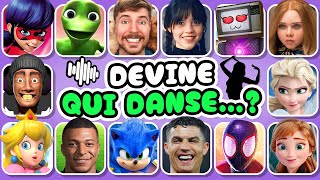 Devine qui DANSE 🎶  Skibidi Toilet Mercredi Mbappé Ronaldo Sonic TV Woman [upl. by Aisanahta]