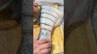 Tinimplahan Ang Isda preparation cooking fresh seafood fish salmon [upl. by Ttenyl]