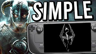 How To Mod Skyrim On Steam Deck EASY Setup And Complete Guide No PC Or USB Neeeded [upl. by Cordova]