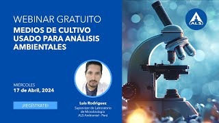 ALS Webinar Medios de cultivo usado para análisis ambientales [upl. by Avenej676]