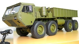 AMAZING RC TRUCK M983 HEMTT OSHKOSH 8x8 UNBOXING RC CRAWLER AMEWI 22389 HG P801 [upl. by Arnon304]