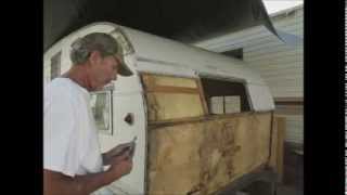 Restoring The 59 Shasta Part 1b Roof Removal [upl. by Tam]