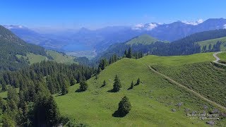 4K Fluonalp Obwalden SWITZERLAND アルプス山脈 aerialview [upl. by Dane]