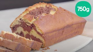 Recette du cake marbré chocolat vapeur  750g [upl. by Oakes]