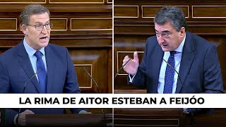 La rima de Aitor Esteban a Feijóo y su quottractorquot que ha desatado las risas en el Congreso [upl. by Whitcher129]