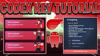 TUTORIAL How To Get Codex Mobile Roblox ExploitExecutor Key  Free Roblox iOSAndroid Executor [upl. by Starr778]