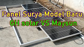 REVIEW UNBOXING PANEL SURYA MAYSUN amp GH SOLAR TERBARU 10 BUSBAR [upl. by Yffub]