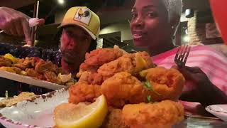 POPULAR RESTAURANT OCEANA GRILL NEW ORLEANS FOOD REVIEW BOURBON STREET PERFORMACE BAE amp NEA [upl. by Sherfield823]