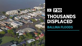 Ballina residents spend the night in evacuation centres as NSW flood disaster spreads  730 [upl. by Yelram580]