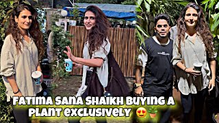 Fatima Sana Shaikh buying a plant exclusively 😍🪴 fatimasanashaikh ￼ [upl. by Egide]