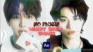 no plugin shake warpy skew  tutorial  after effects [upl. by Ynnohj]