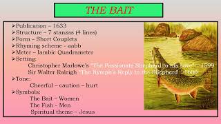 The bait by John Donne summary in Tamil  TNTETUGTRBTRBNETSET [upl. by Akenet]