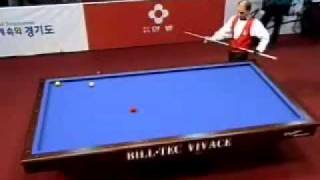 Dani Sanchez  Frederic Caudron  World Cup 3 cushion billiard in Korea 2007 [upl. by Llorre]