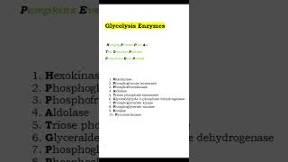 Glycolysis Enzyme Mnemonics Easiest Way to Remember 2024 biochemistrymnemonics usmle [upl. by Delphina872]