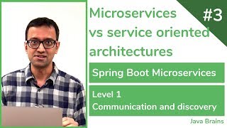 03 Microservices vs service oriented architectures  Spring Boot Microservices Level 1 [upl. by Aubigny256]