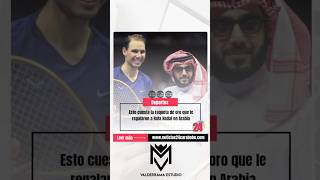 Esto cuesta la raqueta de oro que le regalaron a Rafa Nadal en Arabia [upl. by Allx]