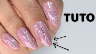 ONGLES NATURELS Effet Quartz  Tuto Complet [upl. by Koh]