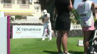 Ladies golf technique HD slowmo [upl. by Hamlet]