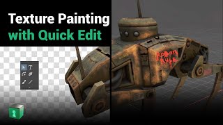 Blender Secrets  Texture Painting With Quick Edit [upl. by Otto]