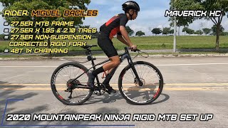 48T 1x Chainring sa 2020 Mountainpeak Ninja Rigid MTB ni Miguel Baciles [upl. by Xyla989]