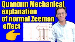 Quantum mechanical Explanation of Normal Zeeman effect  iit iitjam iitjee important for Bsc [upl. by Saleme535]