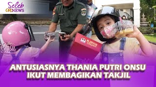 Bersama Onyo Thania Onsu Semangat Bagi Bagi Takjl Pada Warga Yang Membutuhkan  Seleb On News [upl. by Farrica]