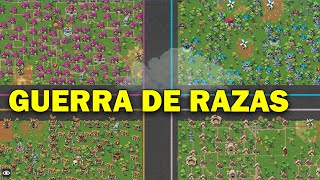 GUERRA de RAZAS con la NUEVA ACTUALIZACIÓN  Worldbox [upl. by Nami759]