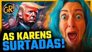 KAREN FESTIVAL AS MELHORES REAÇÕES A VITÓRIA DE TRUMP [upl. by Eeclehc]