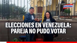 🔴🔵Pareja no pudo votar porque les cambiaron su lugar de votación a Venezuela [upl. by Xever]