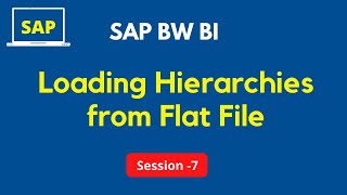 Loading Hierarchies from Flat File  How to Load Hierarchies in SAP BW  SAP BW Hierarchy Tutorial [upl. by Sax685]