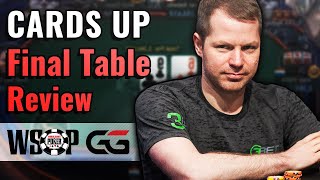 WSOP FIFTY STACK Review Part 2  Cards Up Final Table [upl. by Ajoop]