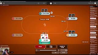 Playing Online Poker 3  Ignition Casino 230 on the day [upl. by Shaffert]