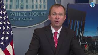 President Trump announces that his budget director Mick Mulvaney will step in as acting chief of sta [upl. by Bevers]