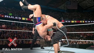 FULL MATCH  John Cena vs Rusev United States Title Russian Chain Match Extreme Rules 2015 [upl. by Asserac]